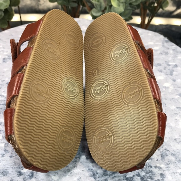 Wonder Nation Boys (Toddler) 6M Lt. Brown Velcro Sandals☀️Brand NEW Condition☀️ - Picture 9 of 9